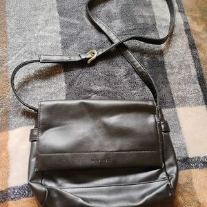 Nine West Black Leather Crossbody Bag
